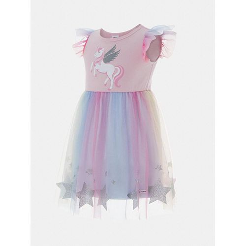 Robe Licorne Lumineuse Avec Jupe Lumineuse Avec Contrôleur (Batterie Intégrée)