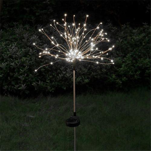 Acheter Lumière de feu d'artifice solaire, lampadaire extérieur