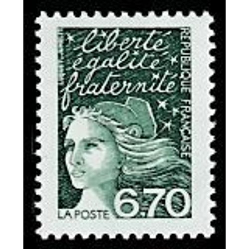Timbre De 1997 - Marianne De Luquet 6 F 70 Vert Foncé