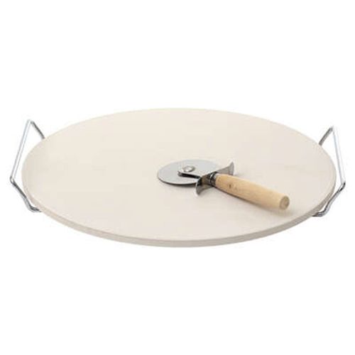 Pierre À Pizza & Roulette "Grille" 35cm Argent