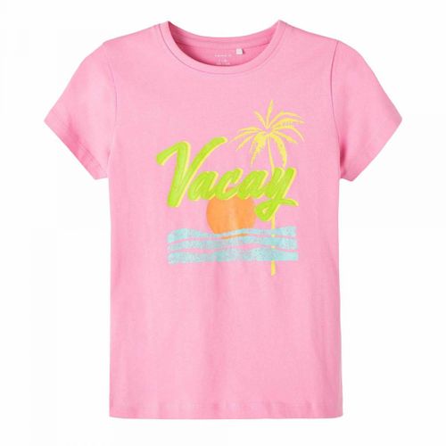 Tee Shirt Manches Courtes Col Rond Imprimé Coton Enfant Name It