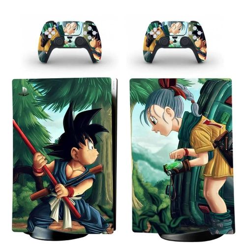 Rose - Autocollant Son Goku Vegeta Ps5 Édition Numérique, Pour Console Playstation 5 Et 2 Contrôleurs, Coque De Protection En Vinyle
