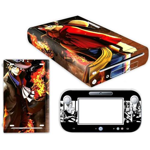 Autocollant Luffy En Une Pièce Pour Console Nintendo Wii U, Avec Télécommande