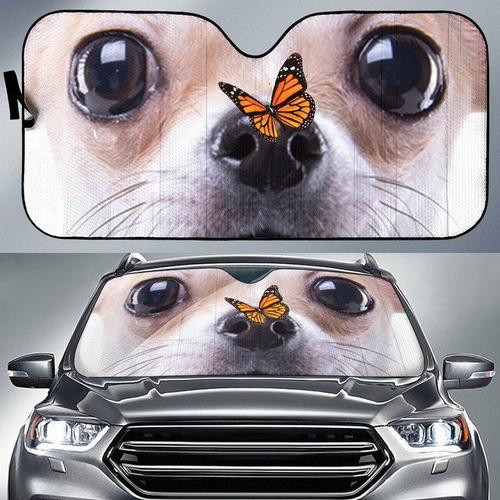 Pare-soleil de voiture pour Chihuahua pare-brise pare-soleil de famille de  chiens accessoires de voiture pour chiens décoration de voiture cadeau pour  amoureux du Chihuahua