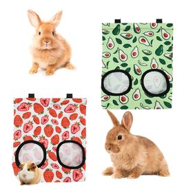 2pcs Sac De Mangeoire De Foin De Cochon D'inde Sac De Foin De Lapin Sac De Mangeoire Suspendu, Parfait Pour Animaux Mangeurs De Foin(S)