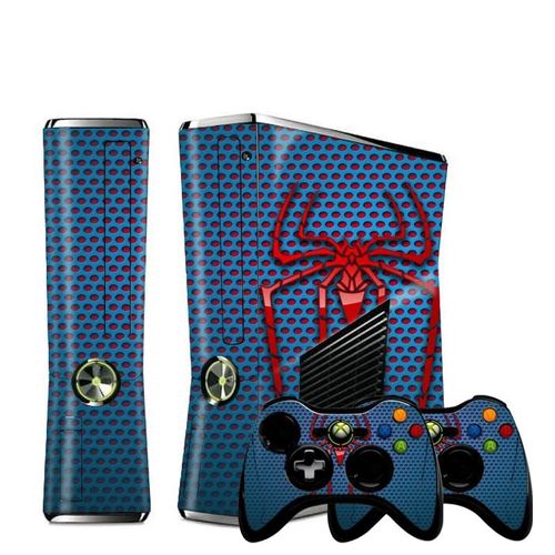 Couverture En Vinyle Personnalisée 3d Spider Wood Pour Console Microsoft Xbox 360, Autocollants De Peau Mince, Protection Du Contrôleur Pour Xbox360 S