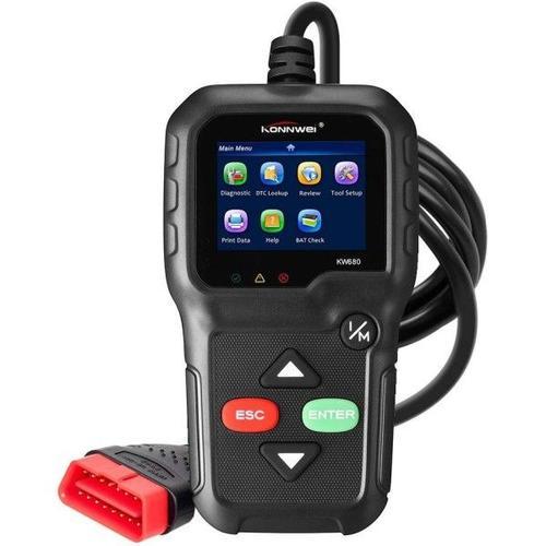 Trade Shop - Lecteur Obd Konnwei Kw680 Code Scanner Voiture Diagnostic Testeur Obd2ii