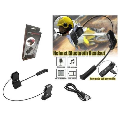 Trade Shop - Kit Oreillette Bluetooth Sans Fil Casque Externe Moto Bt9