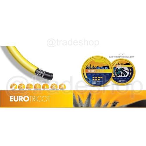 Trade Shop - Rouleau De Tuyau D'arrosage 3 Plis Filet D'eau Jaune Euro -1" - 50 Mètres -