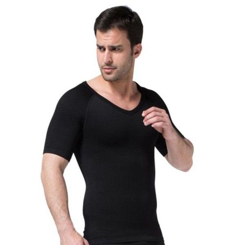 Trade Shop - T-Shirt Shapers Chaud T-Shirt Minceur Homme Raffermissant Sport Abdomen Fitness L-Xl