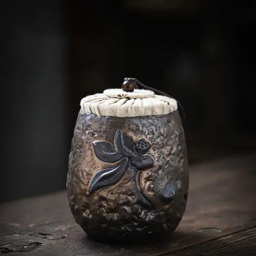 Théière En Céramique Européenne Faite À La Main,Décor Artisanal Ancien,Récipient D'emballage De Thé De Bureau,Pot De Stockage De Thé Portable De Voyage,Table Basse