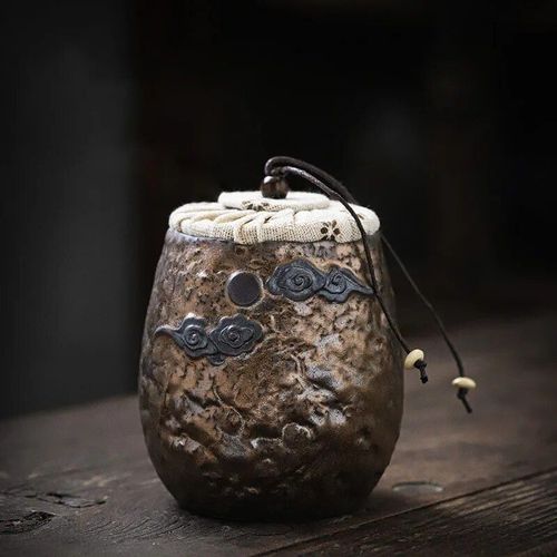 Théière En Céramique Européenne Faite À La Main,Décor Artisanal Ancien,Récipient D'emballage De Thé De Bureau,Pot De Stockage De Thé Portable De Voyage,Table Basse