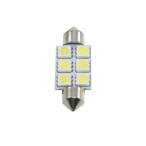 Trade Shop - Torpedo Bulb Pair 6 Led 3.9mm Car 12v 5050