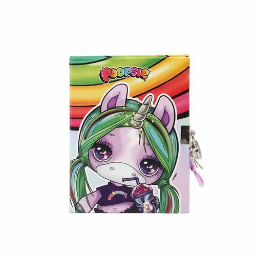 Poopsie Slime Surprise Rainbow Journal Serrure A Clé, Multicolore