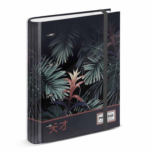 Prodg Tokyo Classeur 4 Anneaux Papier Quadrillé, Bleu Foncé