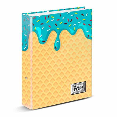 Oh My Pop! Ice Cream Classeur 4 Anneaux, Jaune