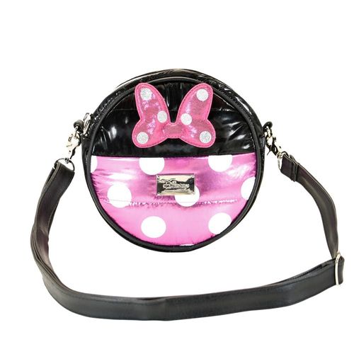 Sac à Bandoulière Rond Padding - Minnie Mouse Air - Noir