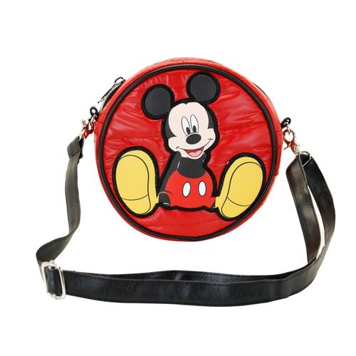 Mickey Mouse Shoes Sac à Bandoulière Rond Padding, Rouge