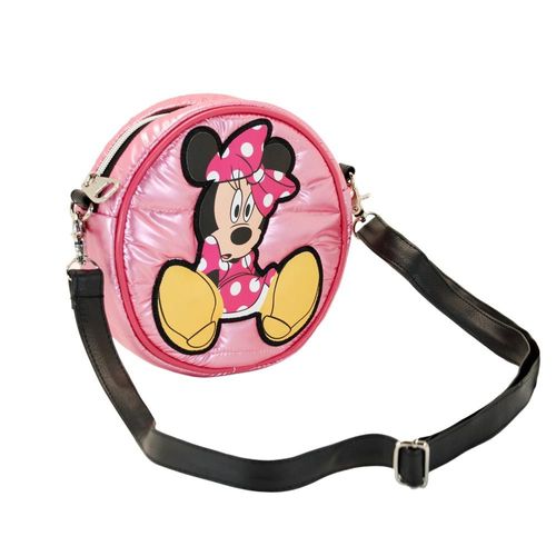 Sac à Bandoulière Rond Padding - Minnie Mouse Shoes - Rose