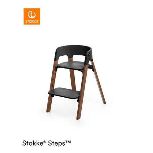 Chaise Haute Steps - Noir Brun Doré