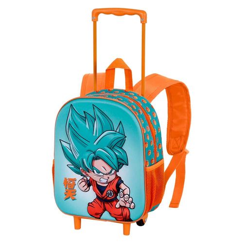 Dragon Ball Blue Sac à dos 3D à Roulettes Petit, Multicolore