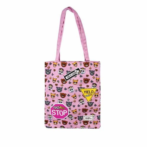 Feisty Pets Sir Growls Sac de Courses Shopping Bag, Multicolore