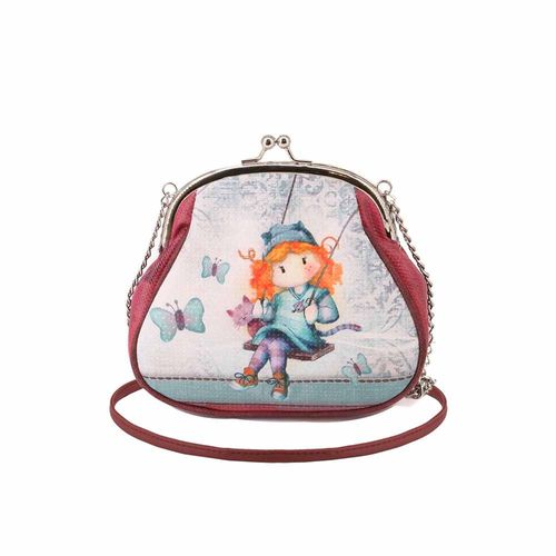 Forever Ninette Swing Sac à Bandoulière Retro Chaîne Grand, Multicolore
