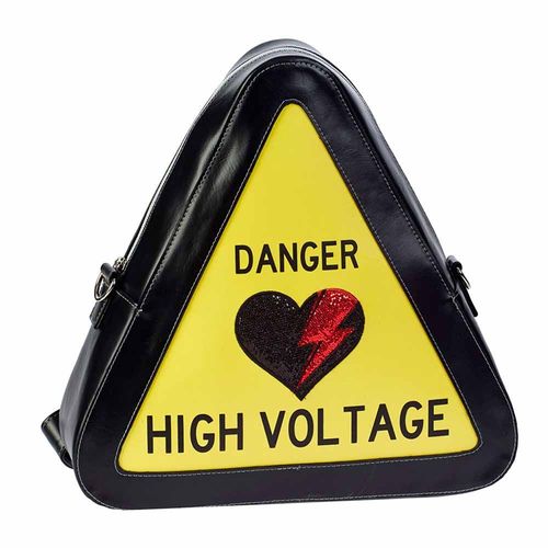 Oh My Pop High Voltage Sac-Sac à dos Warning, Jaune