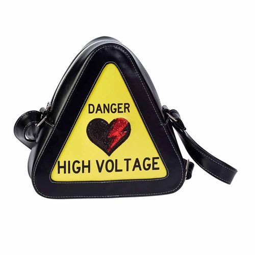 Oh My Pop High Voltage Sac Warning Petit, Jaune
