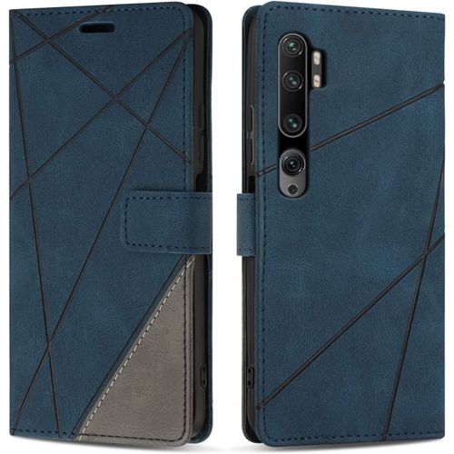 Coque Pour Xiaomi Mi Note 10 Pro/Xiaomi Mi Note 10, Housse En Pu Portefeuille Livre Pour Xiaomi Mi Note 10 Pro/Xiaomi Mi Note 10, Fonction Support, Bleu