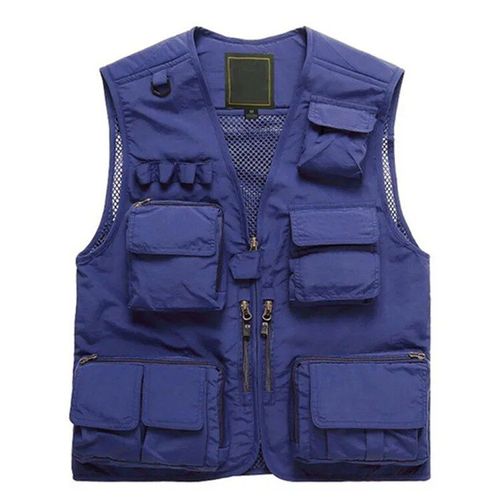 Gilets De Randonnée Multi-Poches Pour Hommes,Gilet De Pêche Masculin,Gilet Cargo Militaire,Maille À Séchage Rapide,Chargement De Photographie,Extérieur,Grande Taille