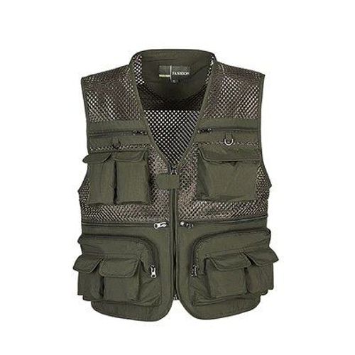 Gilet De Plein Air Pour Hommes,Chasse Pêche Randonnée,Gilet Tactique Multi-Poches,Vêtements Respirants En Maille À Séchage Rapide Pour Femmes