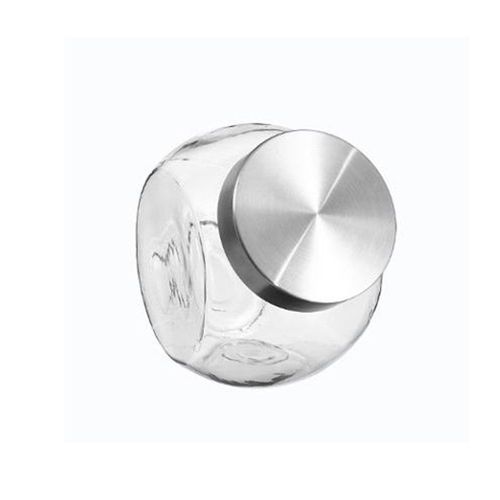 BONBONNIÈRE VERRE COUVERCLE INOX 650ML