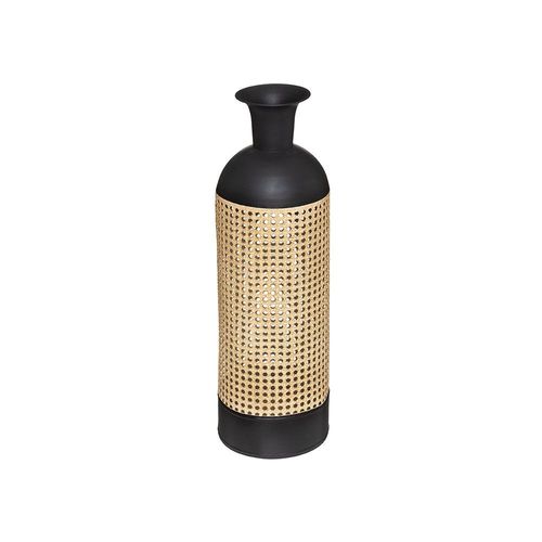 VASE CANNAGE MÉTAL ET BOIS 60CM