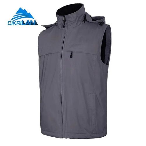Gilet De Randonnée Softshell Pour Hommes,Coupe-Vent,Cyclisme,Camping,Sans Manches