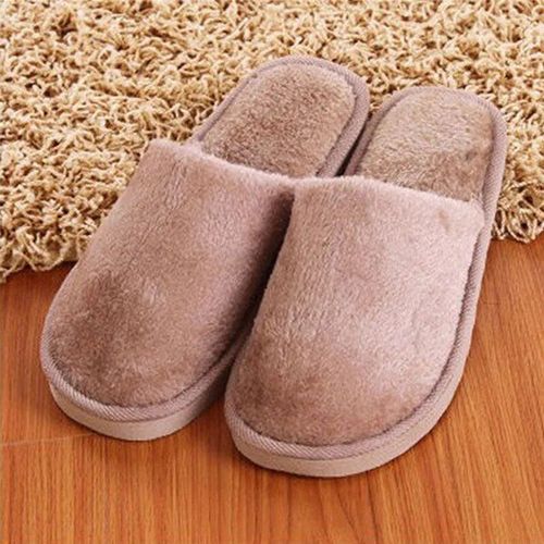 Chaussures Chaussons De Maison Brûleur Light Pour Femmestongs Douces Solideschaussures En Peluche Fourrurechaudintérieurchambrecoupleautomnehiver