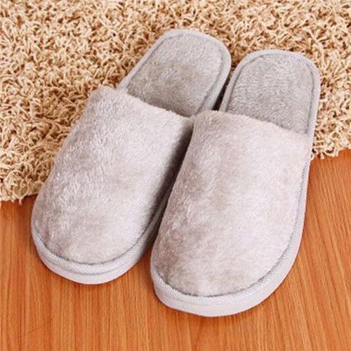 Chaussons De Maison Brûleur Light Pour Femmes,Tongs Douces Solides,Chaussures En Peluche À Fourrure,Chaud,Intérieur,Chambre,Couple,Automne,Hiver,2023 - 44-45
