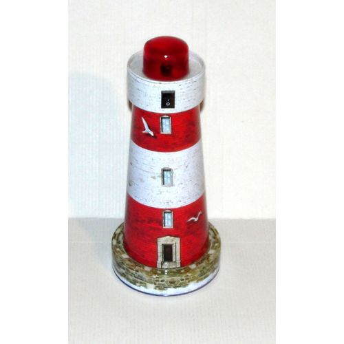 phare en metal decoration boite lumineuse led aazed