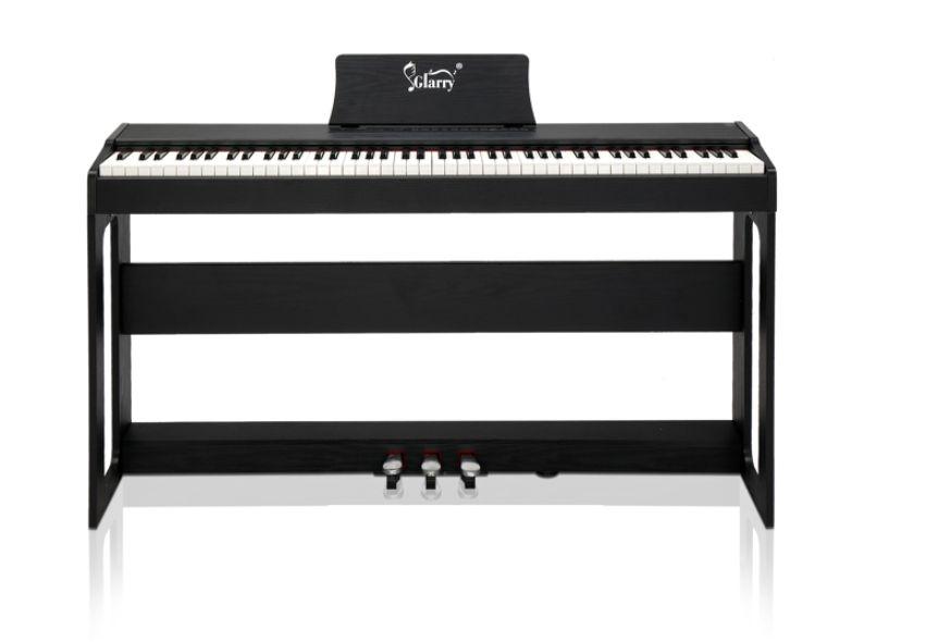 Piano Électronique Glarry GDP-104/A-815 piano électrique noir sans