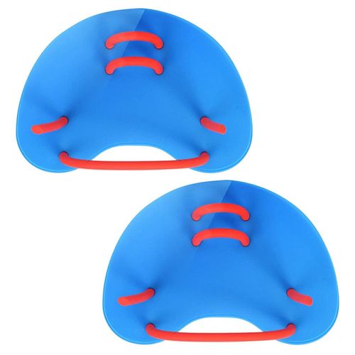 Pagaie De Natation Unisexe, 1 Paire, Plongée À Main, Entraînement À La Natation, À Main Plate, Pour Femmes, Hommes, Enfants, Gants Palmés, Sports D'eau