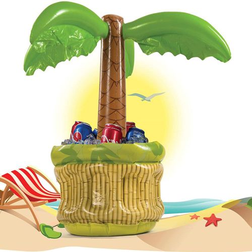 Porte Gobelet En Forme De Palmier Pour Fête D'été, Flotteur De Piscine Gonflable, Refroidisseur De Boisson, Plateau De Table, Bar, Anneau De Natation De Plage