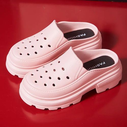 Chaussures Chaussures De Jardin Plateformepaisse Pour Femmessabotspantoufles D'étésemelle Optique Talons Hautstoboggansbrûleurcreuxextérieursandales De Plage
