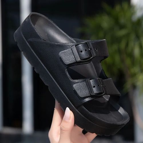 Pantoufles À Plateforme Optique Pour Femmes,Sandales À Glissière À Semelle Souple Brûleur,Chaussures De Plage Confortables,Chaussures De Loisirs En Plein Air,Été,Taille 41,2023