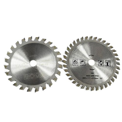 85*10mm 5 pièces/ensemble diamètre 85mm carbure petite lame de scie circulaire lame de scie circulaire multifonction dure