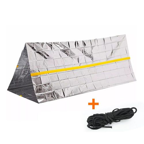 Couverture De Survie D'urgence En Plein Air, Tente Thermique, Légère, Réfléchissante, Coupe Vent, Pour Animaux De Compagnie