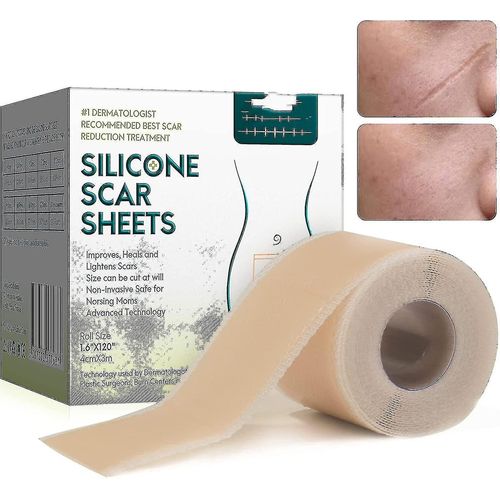 Pansements En Silicone Pour Les Cicatrices, Films De Cicatrices En Silicone Pour Les Chirurgies, Césarienne, Chéloïdes, Brûlures, Ruban De Cicatrice En Silicone-4cm * 3m - Yx