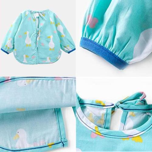 Cute Baby Feeding Bib Overclothes Imperméable Et Imperméable Baby Bibs Painting Smock #05