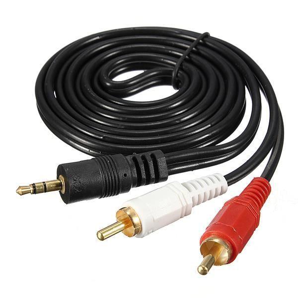 tempsa 3.5mm rca cble de audio mle  2 femelle 1.4m