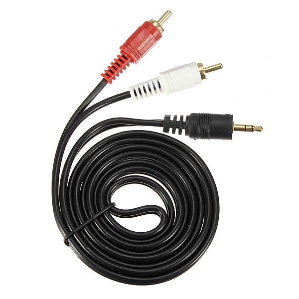 tempsa 3.5mm rca cble de audio mle  2 femelle 1.4m - 2