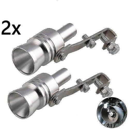 2x Xl Car Exhaust Pipe Oversized Turbo Sound Whistle Simulator Growl Maker Loud - Xc